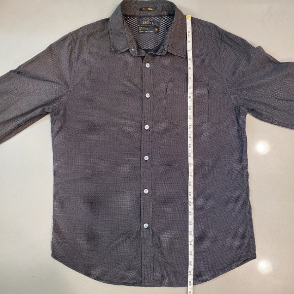 Cactus Slim Fit Micro Dot Print Long sleeve Button Down Shirt - Picture 7 of 9